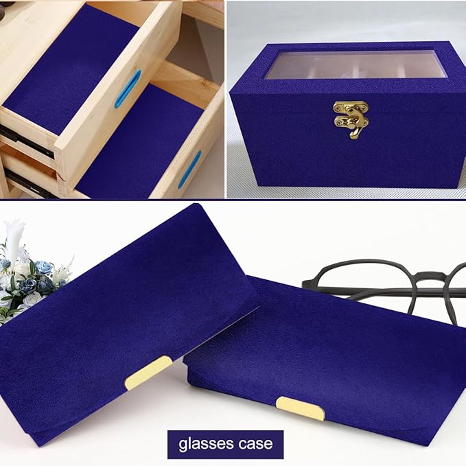 Self Adhesive Grain Velvet Flocking Self Adhesive Felt Fabric, Peel and Stick Velvet Wallpaper Soft Velvet Drawer Liner Velvet Lining for Jewelry Drawer Box Dresser Cabinets Shelve 14.1" x 117"