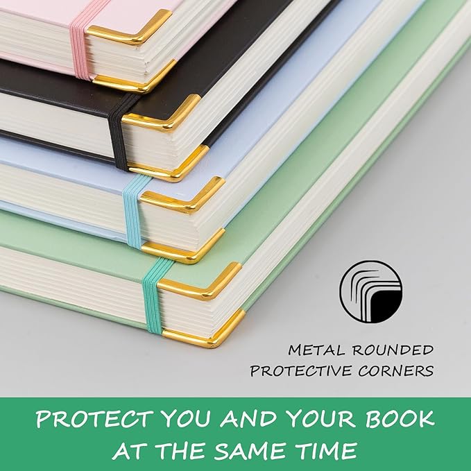 Hardcover Spiral Notebook, B5 Notebooks College Ruled, 110 GSM Thick Lined Paper Notebooks for Work, School and Travel, 300 Pages Journals for Writing, Large Journal for Women and Men Pink B5