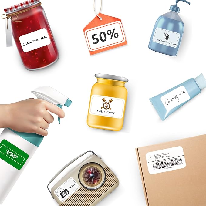 2"×4" Shipping Labels 500 Labels Sticker Paper for Laser/Ink Jet Printer mailing Labels 8.5"*11" White 10 per Sheet