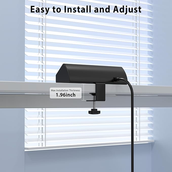 Jgstkcity Desk Clamp Power Strip,45W Fast Charging Station,4 USB-C,4 USB-A,Desk Mount Surge Protector,1875W Extension Cord with Multiple Outlets,ETL Listed,for Home Office Dorm Room