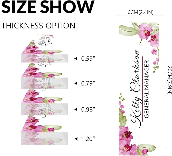 Desk Name Plate Personalized, Custom Name Plate for Desk, Acrylic Desktop Accessories, Office Gift & Decor for Women Men, Teacher Nurse Boss Employee Appreciation Gifts