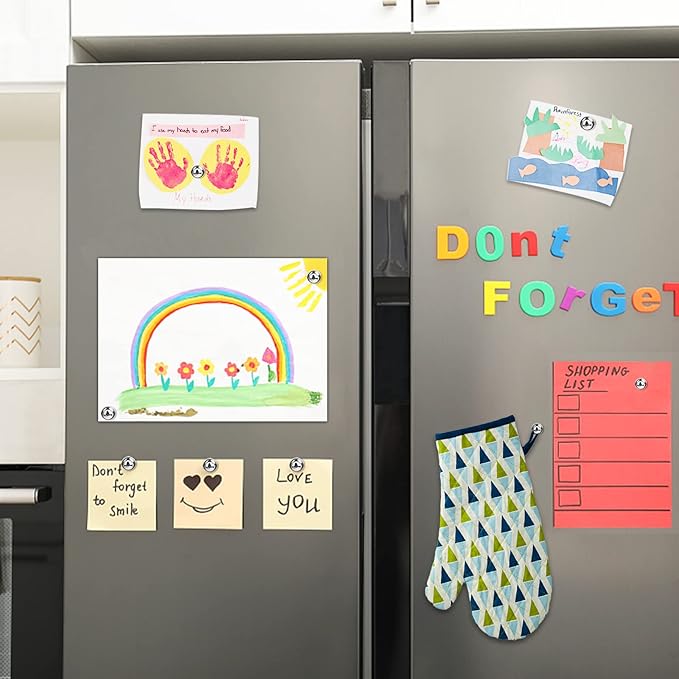 LOVIMAG Magnets for Whiteboard, 40pcs Strong Refrigerator Magnets, Neodymium Fridge Magnet,Small Push Pin Magnet for Whiteboard, Fridge, Office, Classroom and Map