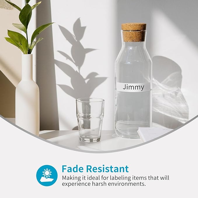 Airmall Replacement for Brother P-Touch Cube Plus PTH110 PT-1750 PT-P710BT PT-D410 PT-P700 Label Tape Tze-231 1/2 Inch x 26.2 ft(8m) TZe TZ Tape Refill Label Maker Tape 12mm 0.47 White, 6-Pack