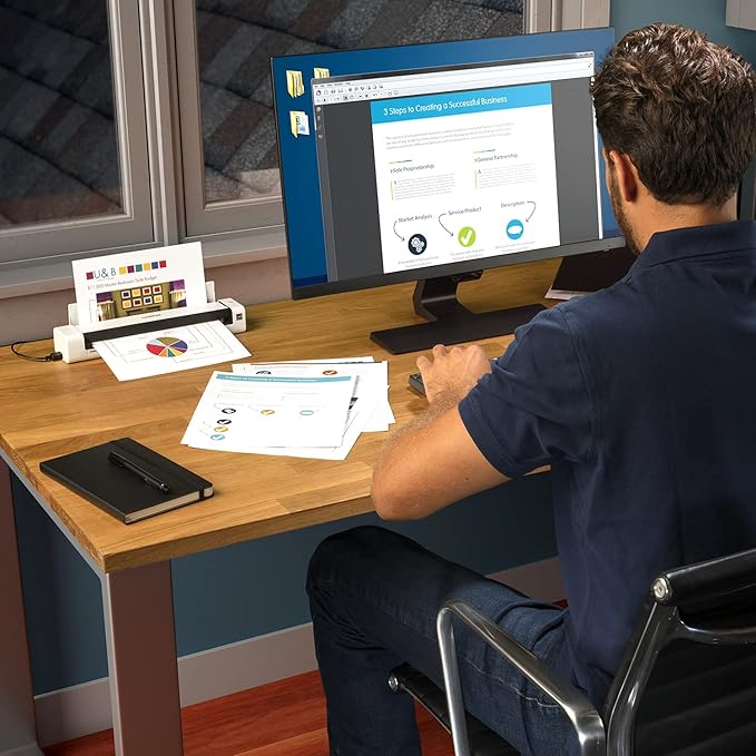 Brother DS-740D Duplex Compact Mobile Document Scanner (Renewed Premium)