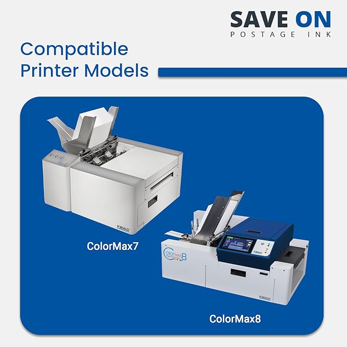 Save On Postage Ink, (2-Pack Memjet Ink Cartridge Compatible Formax CJ-23 | Memjet Ink Compatible HI-Cap Magenta Ink Tank for ColorMax7 and ColorMax8 | 2 Pack