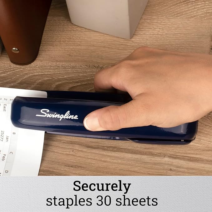 Swingline Stapler, 30 Sheet Capacity, 747 Business Stapler, Jam Free, Metal, Royal Blue (74729) (Pack of 2)