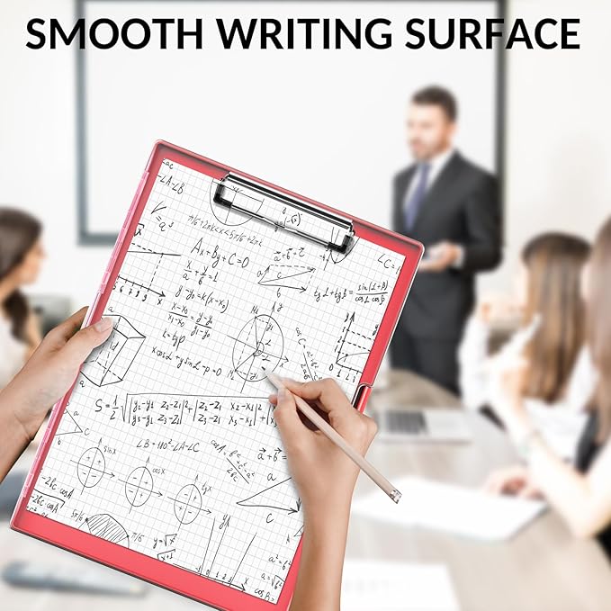 Sooez Clipboard with Storage, Heavy Duty Cleaview Clip Boards 8.5x11 with Dual Storage, Dry Erase Plastic Nursing Clipboard, High Capacity Clipboards Folder for Teacher Nurse, School & Office Supplies