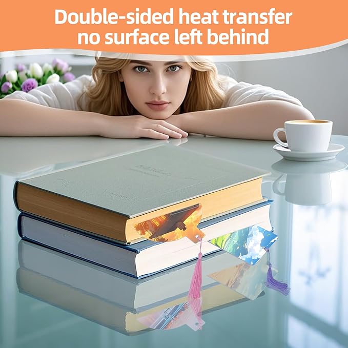 Sublimation Bookmarks Blank 20 PCS 4 Inch Aluminum Metal 1MM Thicnkness Bookmark for Double-Side Heat Transfer
