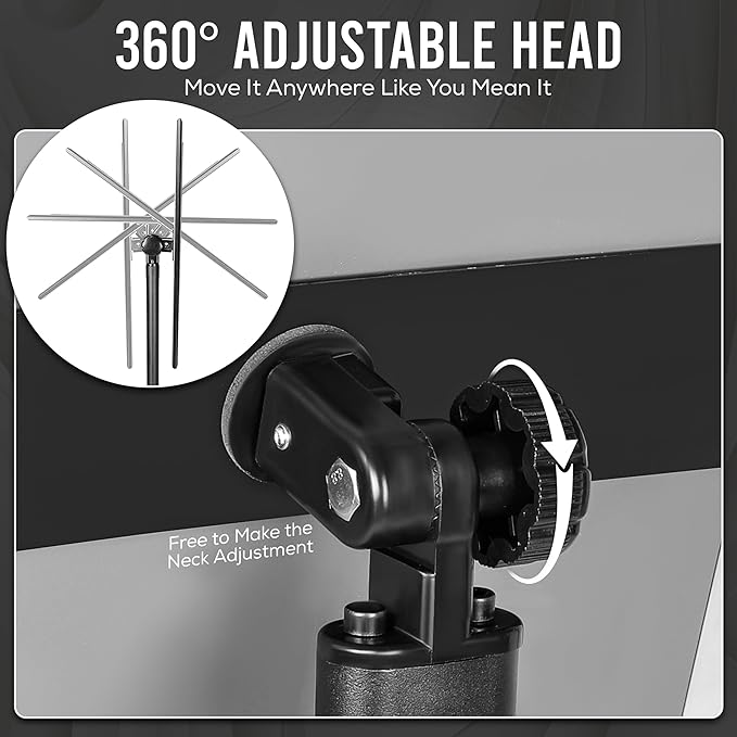 11x17 Standing Sign holder, 360° Adjustable Head and Tool Free Height Adjustment for Advertisement – Pedestal Stand Sign holder with Sturdy Safe Corners and Anti-Tip 4mm Thick Base