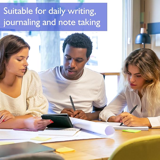 Vanhench 6PCS Elegant Black Gel Pens, Cool Construction Accessories for Dad Boyfriend, Birthday Gifts for Men/Him (6PCS Elegant Black)