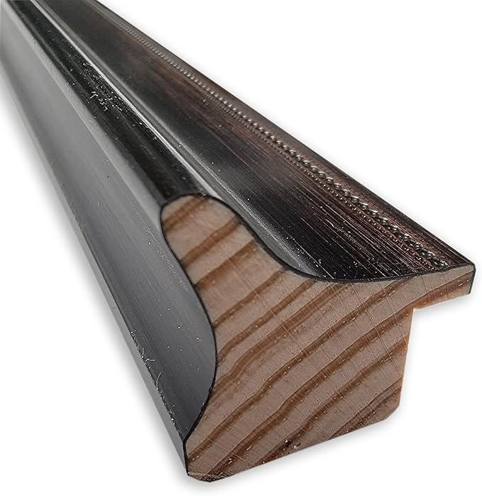 Amanti Art Black Cork Board for Wall, 14x32 Vision Board with Black Wood Frame, Medium Corkboard Office Decor for Home Organization, Casual Corkboard Pinboard to Display Items for Home Organization