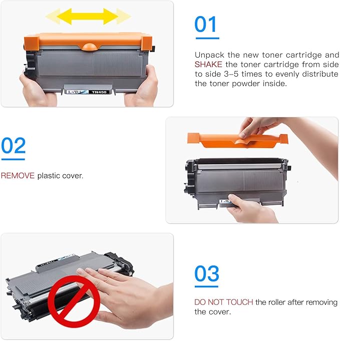 LxTek Compatible Toner Cartridge Replacement for Brother TN-450 TN450 TN420 to use with MFC-7360N DCP-7065DN IntelliFax 2840 2940 MFC-7860DW MFC-7460DN HL-2270DW MFC7240 Printer (Black, 4 Pack)
