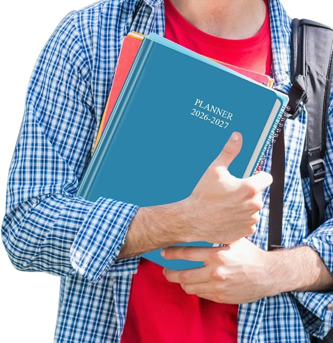 Planner 2026-2027 - 18 Months (Jan 2026 - Jun 2027) Agenda Planner 5.8" x 8.5", 2026-2027 Weekly & Monthly Planners with Hard Cover, Blue