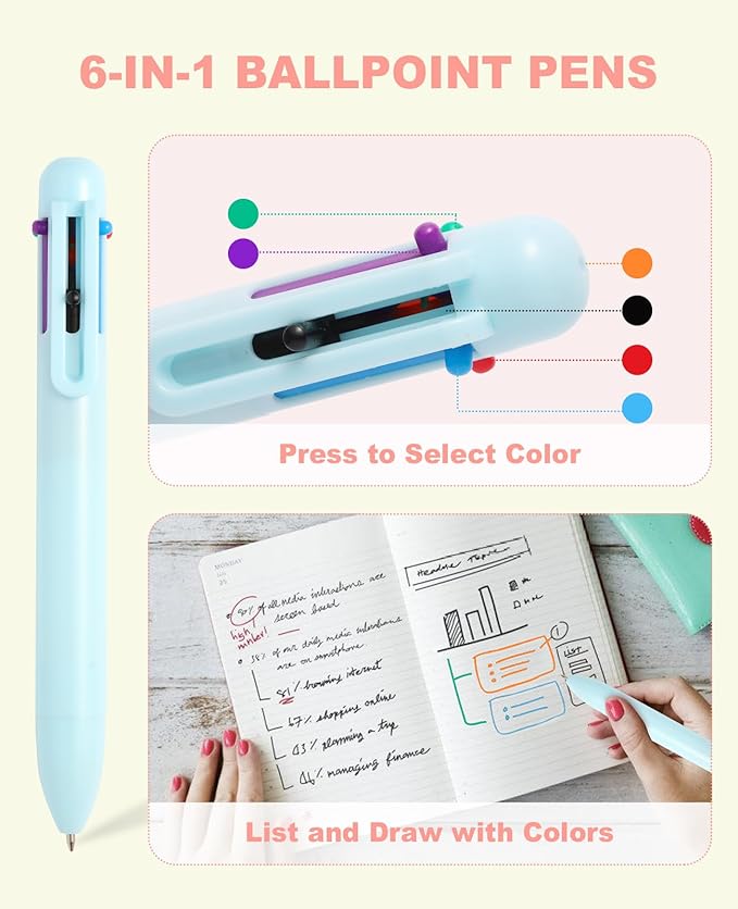 56 PCS Aesthetic School Supplies Cute Stationary Set with Pencil Case, Inspirational Ballpoint Pens, Highlighters, Black Ink Gel Pens,Mechanical Pencils 0.5-0.7mm, College Student Essentials (Blue)