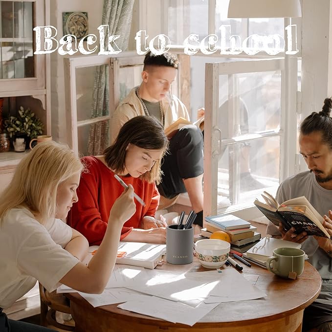 Vlando Office Supplies Desk Organizer Caddy, Desktop Hanging File Letter Document Storage Holder with Drawer Organizer Section for Office Home (Set of 1-grey)