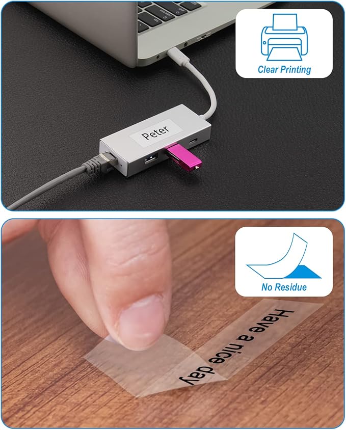 Weemay Compatible 3 Pack TZe-141 Replacement for Brother P-Touch Label Tape 18mm 0.7 Black on Clear 3/4 TZe TZ Tape TZ-141 TZ141 TZe141 for PT-D400AD PT-D610BT PT-D600 PT-D410 Printer, 0.7" x 26.2'