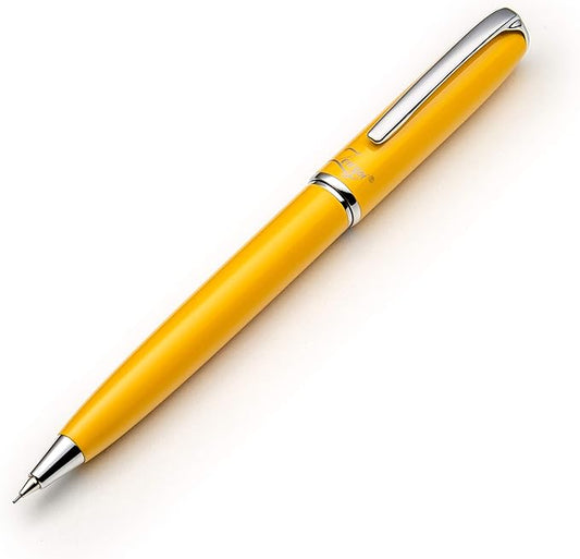 ZenZoi Yellow Mechanical Pencil w/Schmidt 0.7 mm Twist Lead System. Elegant Full Metal Pencil for Sketching, Drawing, Drafting, Writing & Note Taking. Luxury Gift Box for Men or Women