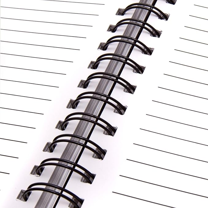 Binditek 100 Pack Double Loop Wire Binding Spines, 9/16Inch Binding Wire for Letter size, 3:1 Pitch, 120 Sheet Capacity, 32-Loop, Black, for Students and Coworkers