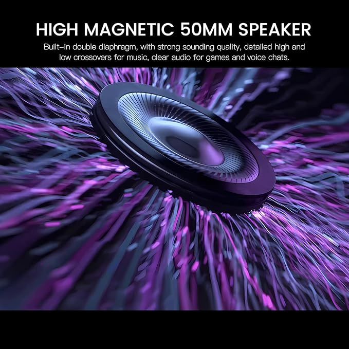 EKSA USB Gaming Headset for PC, Computer Gaming Headphones with Detachable Microphone Noise Cancelling, 7.1 Surround Sound, 50MM Driver, Wired Headset for PS4 PS5, Xbox One, Laptop (Yellow)