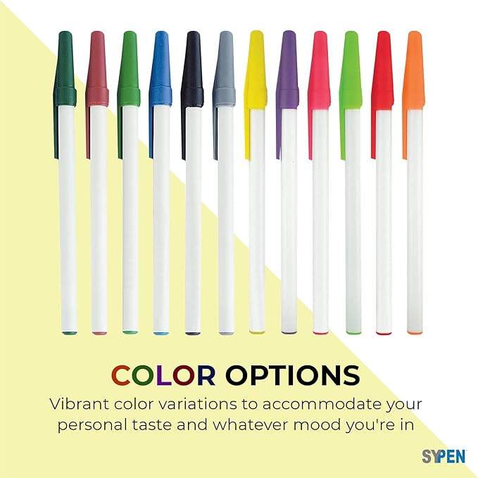 Personalized Stick Pens With your Custom Logo or Text-500 Pack Bulk-for Businesses, Parties, and Events, Custom Printed Slim Ballpoint Pens with Cap, Pink, Black Ink