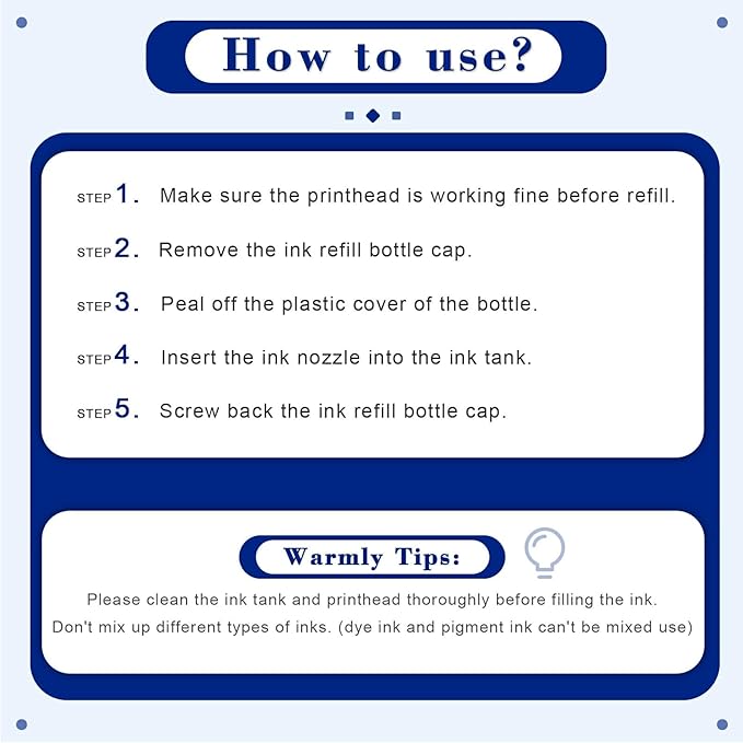 Pristar 8 Pack 32XL 31 Ink Compatible with HP 31 32XL Ink Bottle Set Replacement with HP Smart Tank 6001 5101 651 5000 7301 7001 7602 5102 Plus 551 455 457 450 (165 ML 32XL Black, 100 ML 31 CMY