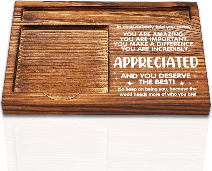 Thank You Appreciation Gifts for Coworkers Mentor Teacher Nurse, Going Away Gift Retirement Gift for Coworker Boss Friend, Inspirational Office Decor Self-Stick Note Pad Holders-DW09
