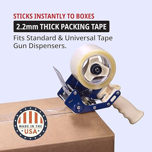 Tape Logic 3" x 110 yds Acrylic Packing Tape 2.2 Mil, Clear (6-Pack) Heavy Duty Packing Tape Rolls for Sealing Boxes at Home, Warehouse, & Office, Supplies for Packaging, Shipping, Moving