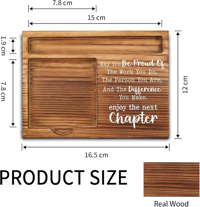 Job Promotion Gifts for Women, Men, Next Chapter Gifts, Goodbye Gifts for Coworkers, Appreciation Thank You Gifts for Coworkers Employees Leaving New Job Self-Stick Note Pad Holders ZSS11