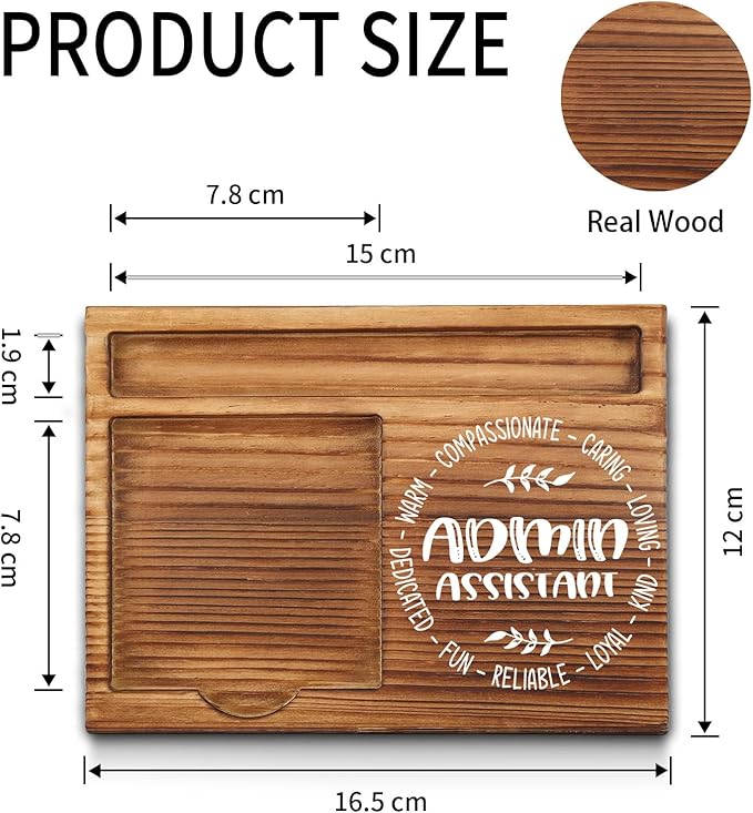 Administrative Assistant Appreciation Gifts, Admin Assistant Gifts, Thank You Admin Assistant Gifts, Admin Assistant Office Decor, Admin Assistant Desk Self-Stick Note Pad Holders GAA2