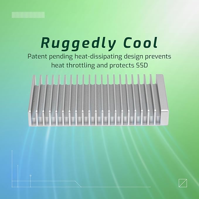 OWC 8TB Express 1M2 40Gb/s Portable NVMe SSD USB4 (Thunderbolt Compatible/USB-C) Ultra Fast External SSD Drive with Aluminum Heat Sink Enclosure