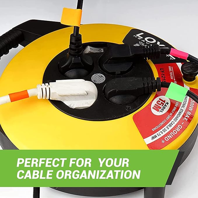 Small Color-Coding Sticker Roll 1.57" x 0.75", 5 Rolls- 2500-Pack, Rectangular Organizing Labels 40mmx19mm (Yellow) by Royal Green