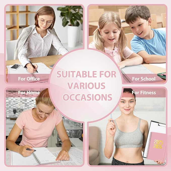 Planner 2025-2026, Monthly and Weekly Calendar Academic Planner (July 2025 - June 2026), Hardcover Planning Agenda Book for Office School Supplies, A5 (6.3" x 8.5")