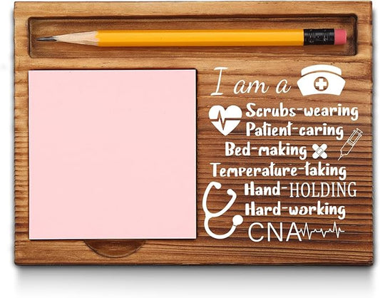 Certified Nursing Assistant Sticky Note Holder, CNA Appreciation Thank You Gifts, Certified Nursing Assistant Gifts, CNA Week Gifts Self-Stick Note Pad Holders GAA27