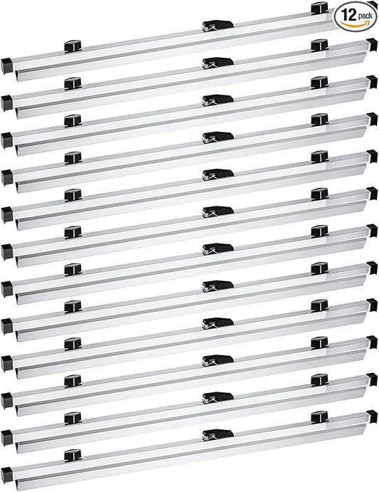 Estune Blueprint Hanging Clamps Binding Strips Storage for Construction Paper Poster Plans Drawings Arts (12, 30 Inches)