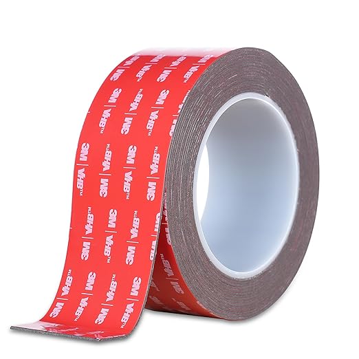 Double Sided Tape Heavy Duty, Waterproof Mounting Foam Tape, 16.5ft Length, 2.36in Width, High Temperature Resistant Adhesive Tape for Car, LED Strip Light, Office Decor, Made of 3M VHB Tape.