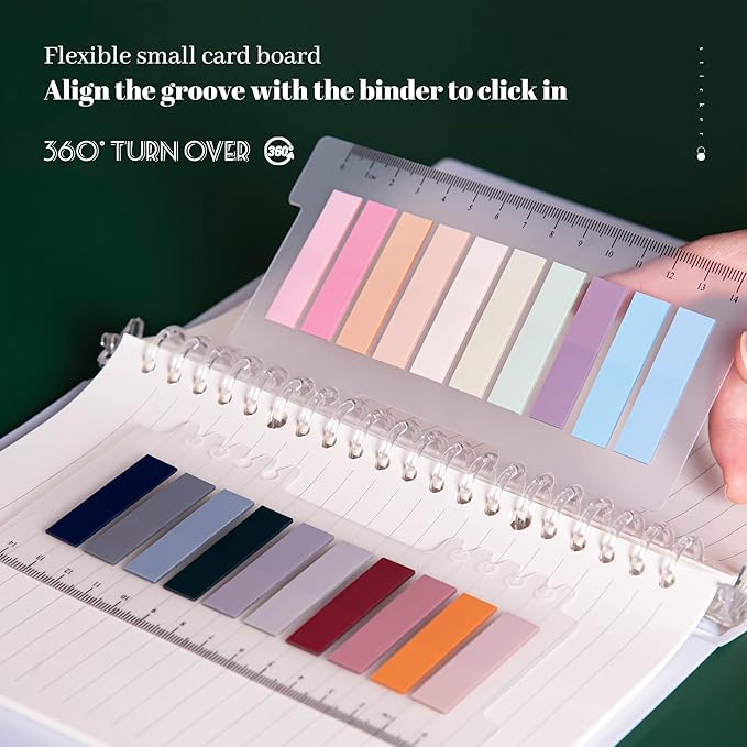 Golcellia Sticky Tabs, 70 Colors, 1400 Pieces, Repositionable Labels, Index Tabs