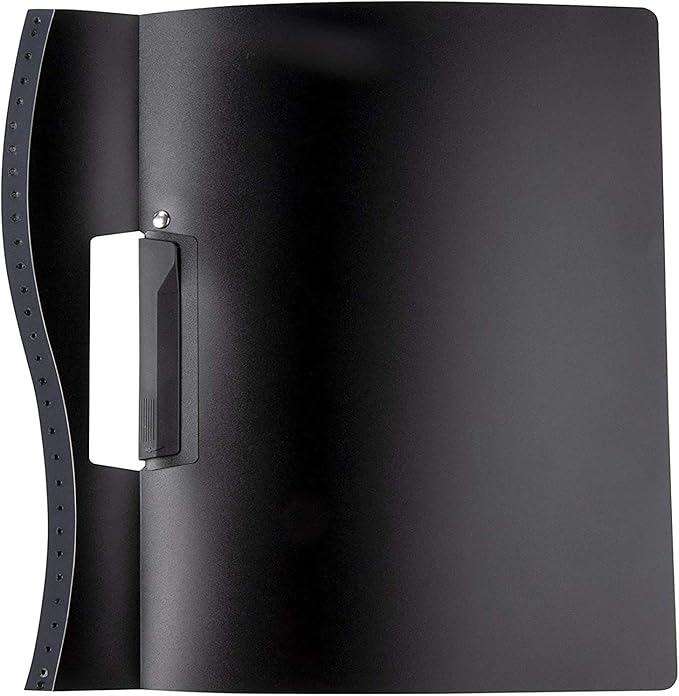 Juvale Resume Portfolio Folder - 10 Pack, Black, 9 x 11 in - Clear Report Covers with Sliding Bar & Swing Clip - Presentation Folders & Document Binder