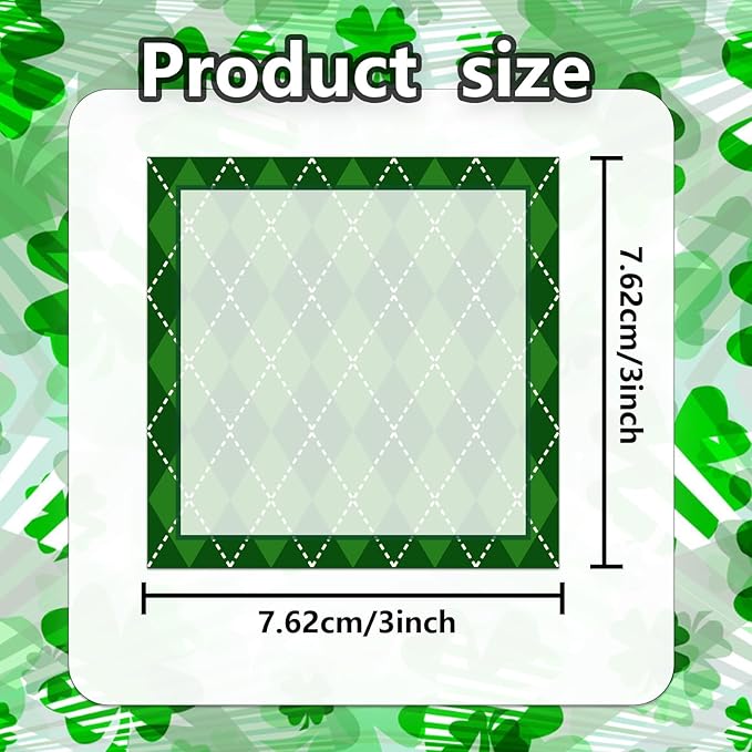 9 Pieces St. Patrick's Shamrock Sticky Notes Shamrock Sticky Notes Self-Adhesive St. Patrick's Sticky Note Pads Sticky for School Office Home Supplies Students Teachers Presents