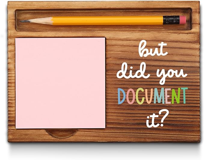 Funny Sticky Note Holder Appreciation Thank You Gifts for HR, Administrative Profession, Nurse, Special Education Teacher, Behavior Tech, Behavior Analyst Self-Stick Note Pad Holders GAA41