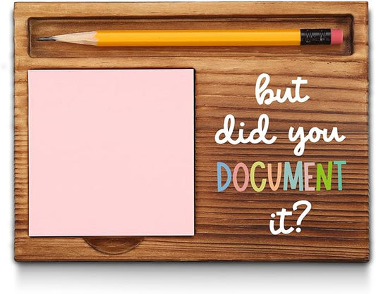 Funny Sticky Note Holder Appreciation Thank You Gifts for HR, Administrative Profession, Nurse, Special Education Teacher, Behavior Tech, Behavior Analyst Self-Stick Note Pad Holders GAA41