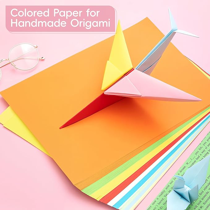 M&G 100 Sheets Colored Copy Printing Paper Assorted Colors, 8.3 X 11.7 in Construction Paper for Card Making Scrapbooking Kids School Office DIY Craft