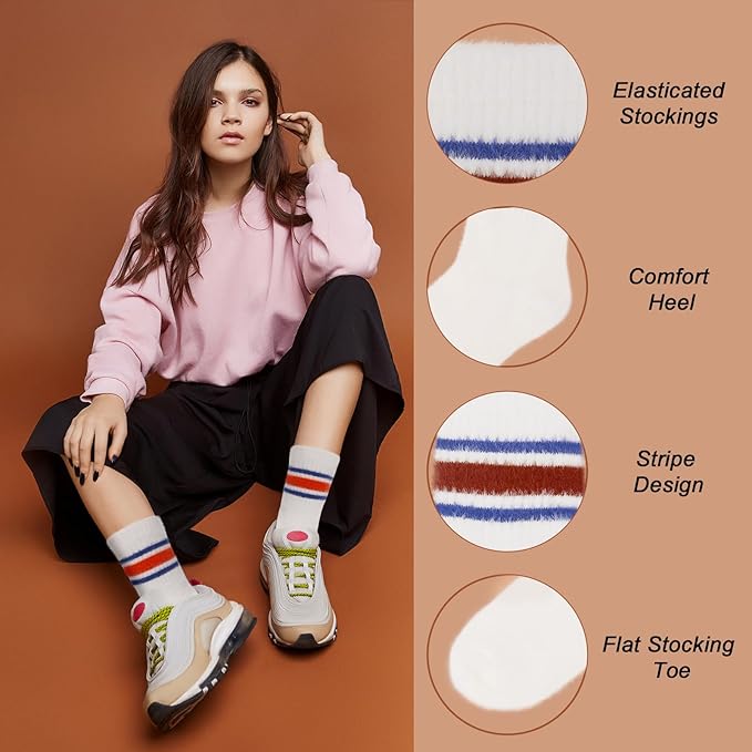 5 Pairs Fuzzy Soft Cozy Comfortable Socks for Women, Casual Sleep Comfy Socks, Perfect Warm Winter Gifts for Women