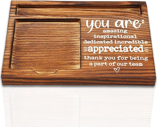 Thank You Appreciation Gifts for Team Colleague Employee, Thank You for Being a Part of Our Team, Team Gifts for Coworker Boss Work Bestie Office Decor Self-Stick Note Pad Holders-DW08