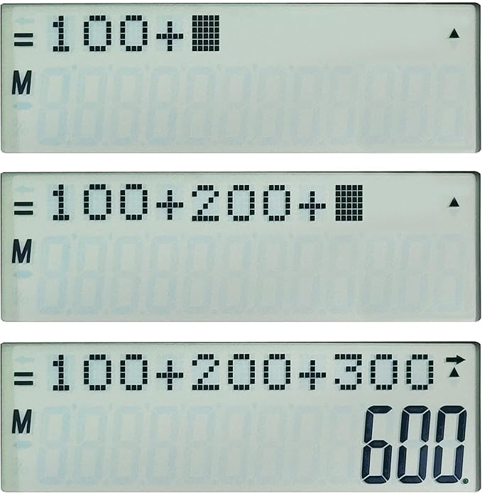 New, Two Line Display, Desktop Calculator. History Function- 30 Memories, Calculator with Large LCD for Home & Office Use, 4.5×7 inch (Silver)