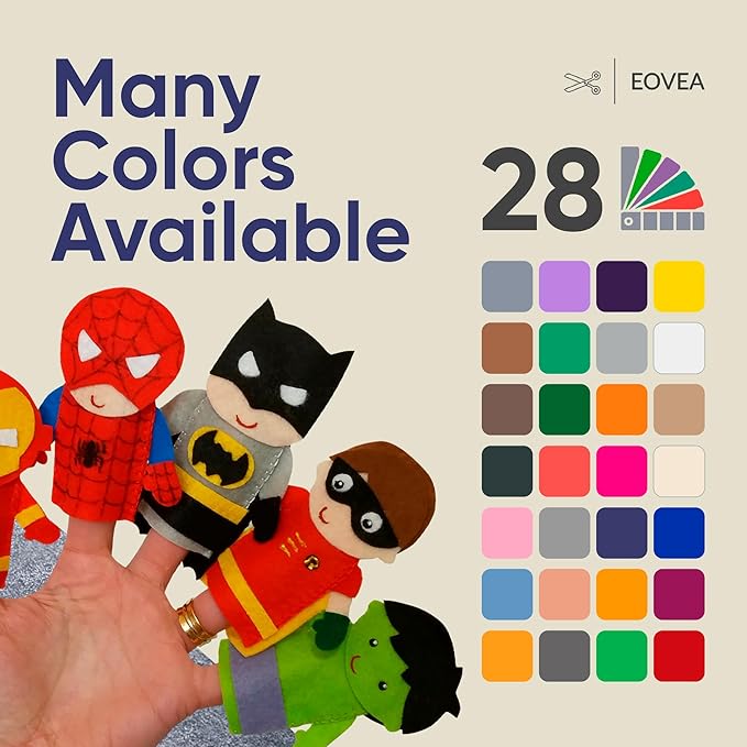 EOVEA | Acrylic Felt Fabric by The Yard - Non-Stiff, Soft Material - 72" Wide - 1.6mm Thick Felt Sheets for DIY Crafts, Sewing, Upholstery, Cushion, Padding(Charcoal, 2 Yard)