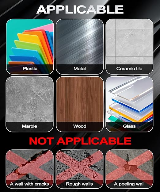 Extra Large 1.18 "x20Ft Heavy Duty Clear Double Sided Tape Mounting with Inch Measurement Mark, Removable Tough Nano Strong Tape, Used for Walls, Carpets, Posters, Dormitories