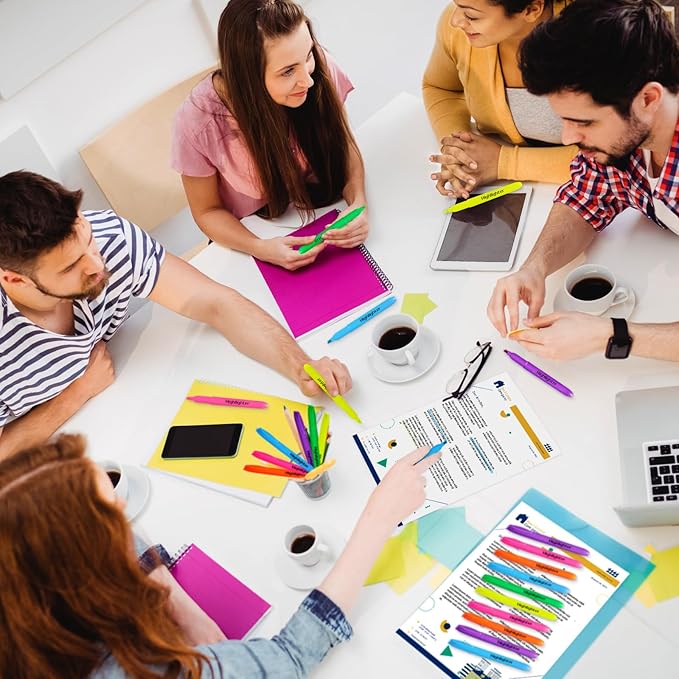 Duchong 108 Highlighters Bulk, Highlighters Assorted Colors for Adult Kids, Chisel Tip Dry-Quickly No Bleed Highlighter, Office Classroom Must Have, School Supplies for Teachers