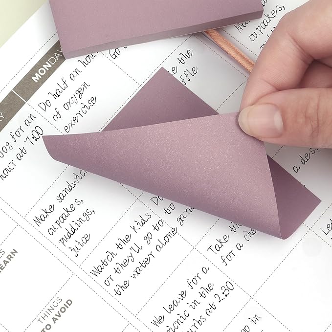 Sticky Notes 3x3 Self-Stick Notes Pads with 8 Morandi Colors, Easy to Post for Office, School, Home, 8 Pads/Pack, 80 Sheets/Pad