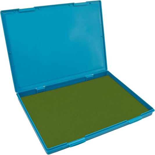 MaxMark Extra Large Olive Green Ink Stamp Pad - 8.25" x 11.5" - Industrial Felt Pad - Olive Green Color