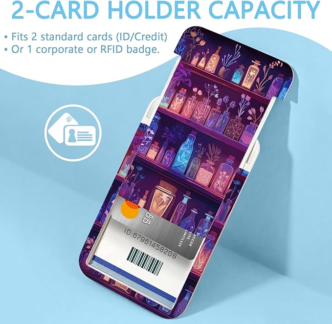 Gctriki Magic Lanyards for Id Badges, Cute Badge Holder with Retractable Badge Reel Clip, Teacher Lanyard with ID Holder Keychain Clip Name Tag ID Card Holder for Women Work Office Accessories Gift